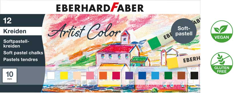 Softpastellkreiden 12 Stück sortiert
