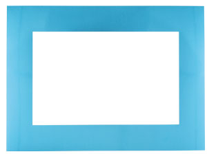 Stundenplanrahmen blau metallic