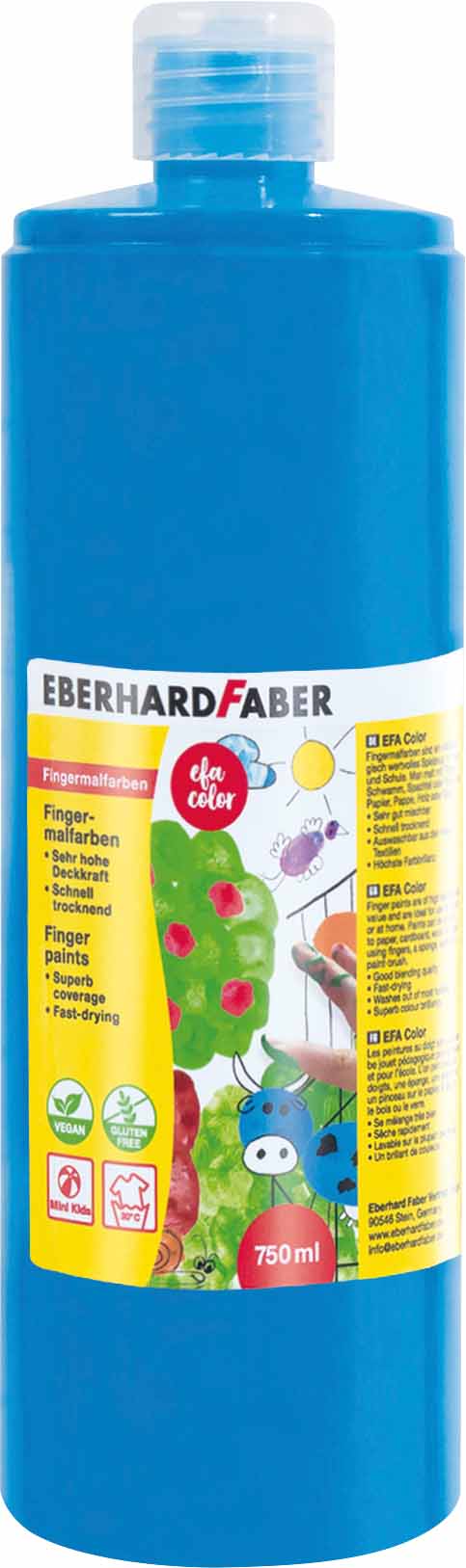 Fingermalfarbe 750ml blau