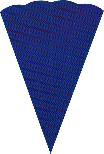 3D Schultütenrohling blau