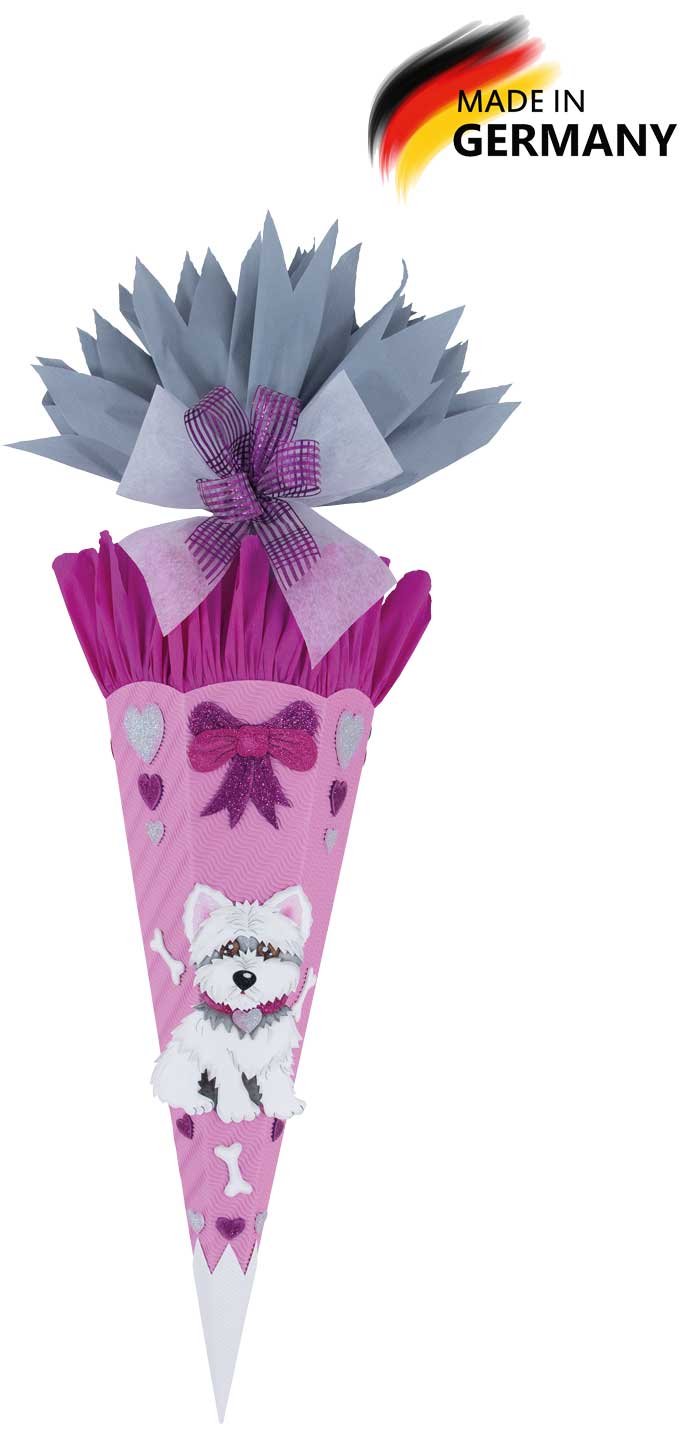 Schultüte aus Stoff in mint und altgrün mit Hund Zuckertüte Mädchen Dackel Schultüte aus Stoff in mint und altgrün mit Hund Zuckertüte Mädchen Dackel