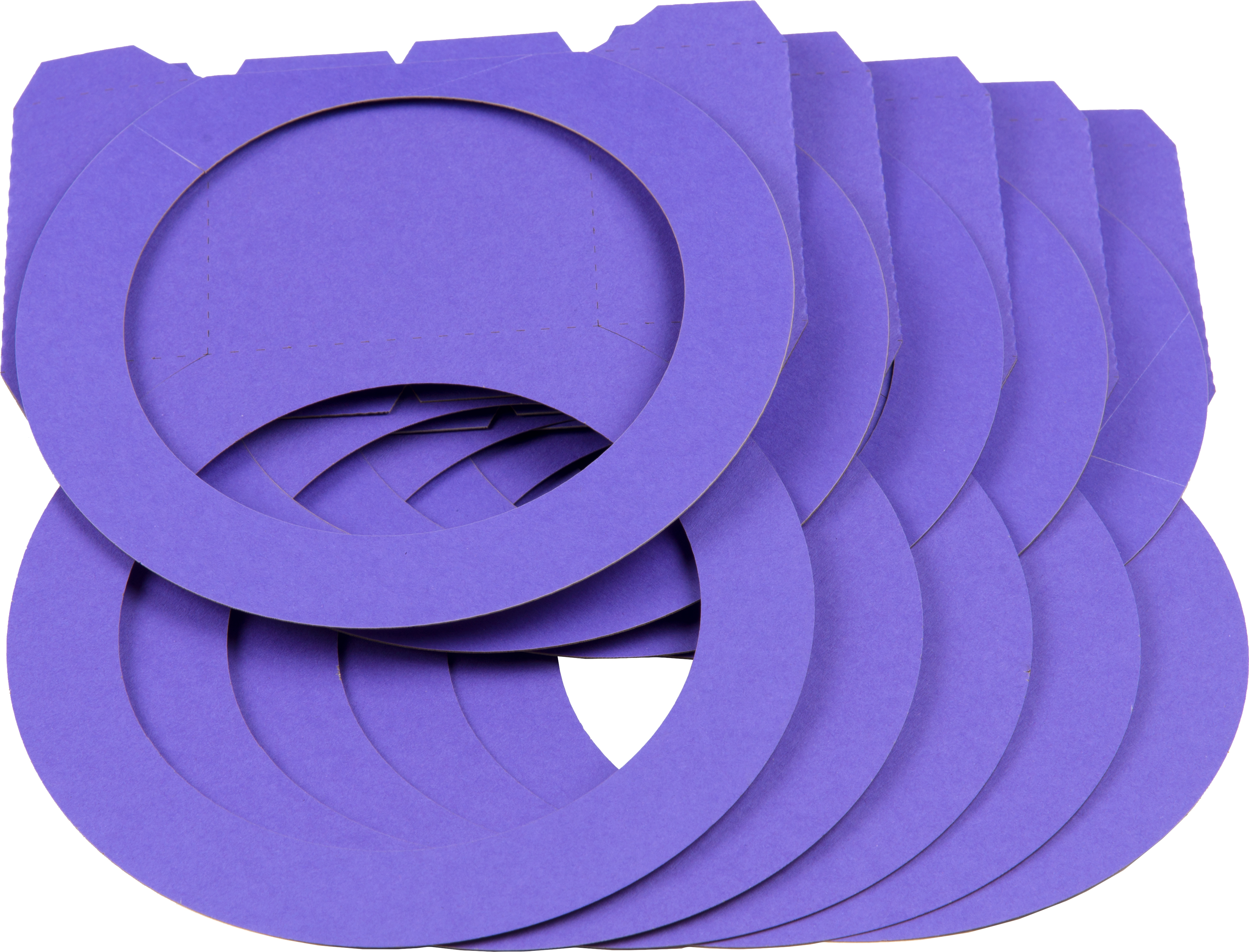 Laternenrohling rund mittel violett, 5 Stück