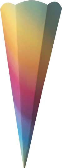 Geschwistertütenrohling regenbogen