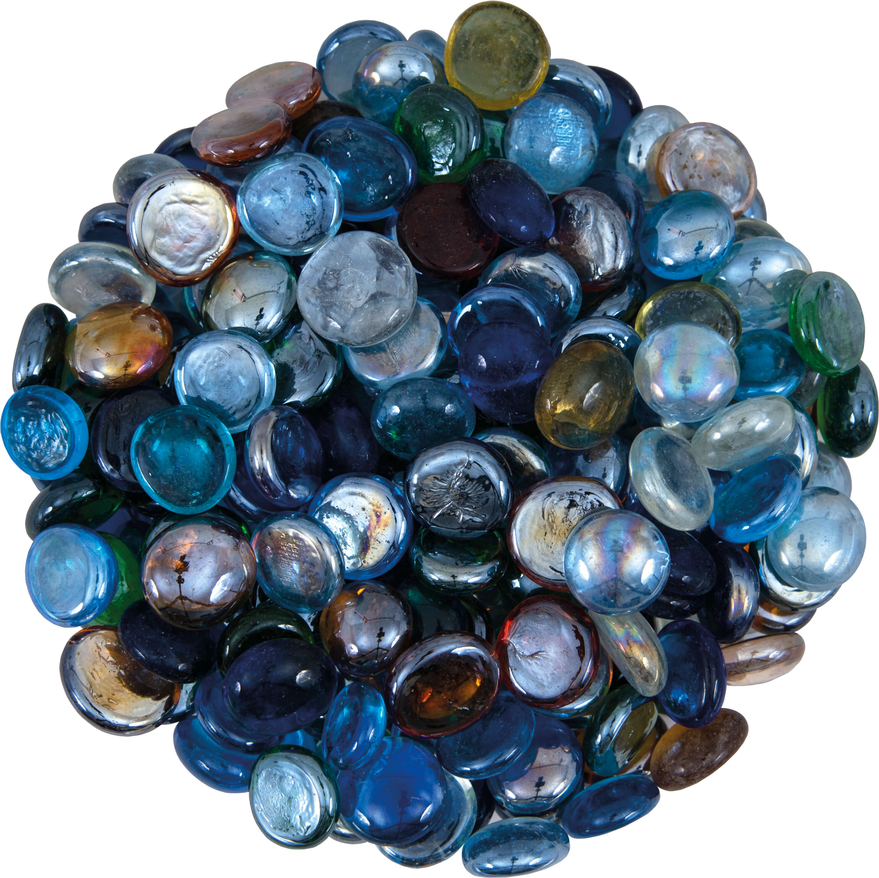 Glasnuggets irisierend