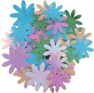 Metallic Kartonsortiment Blumen