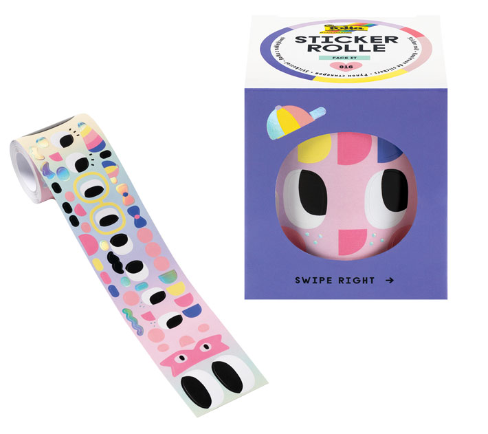 Stickerrolle Gesichter 816 Sticker