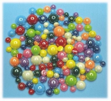 Schmucksteineset Halbkugeln perlmutt