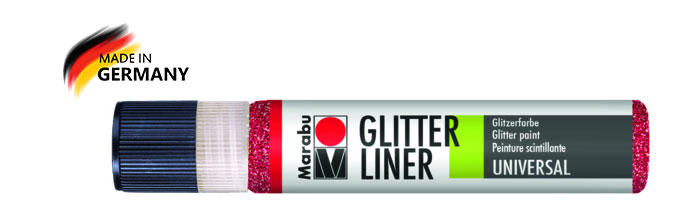 Glitterliner rubinrot