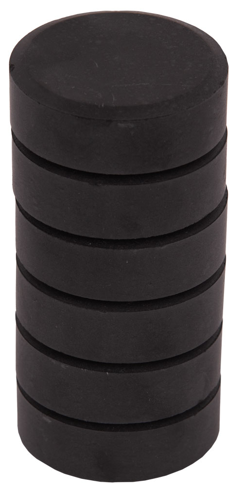 Farbpuck schwarz, 6 Stück, Ø 55 mm