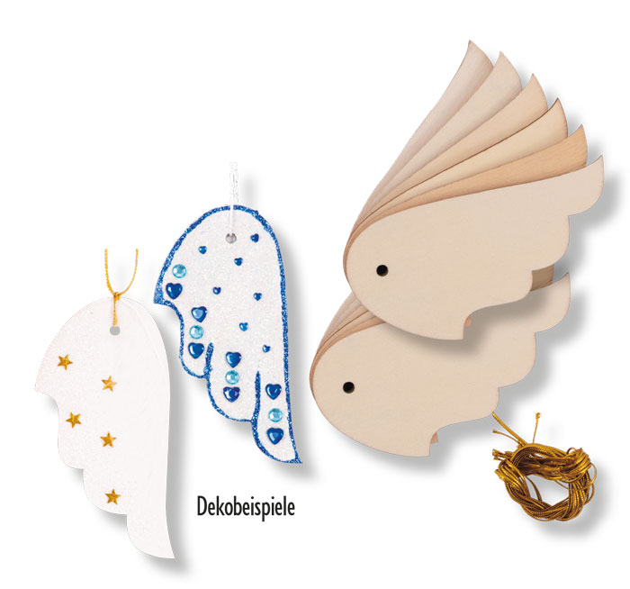 Engelsflügel zum Hängen 12 Stück