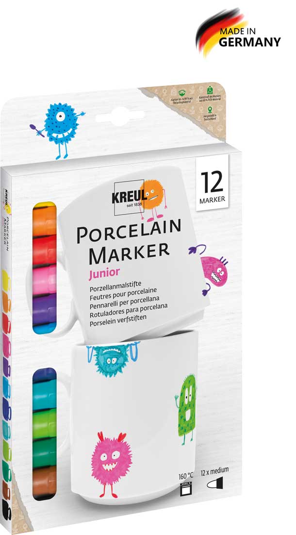 Porcelain Marker Junior 12 Stück sortiert