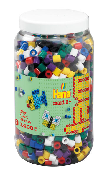 Bügelperlen maxi Volltonmischung