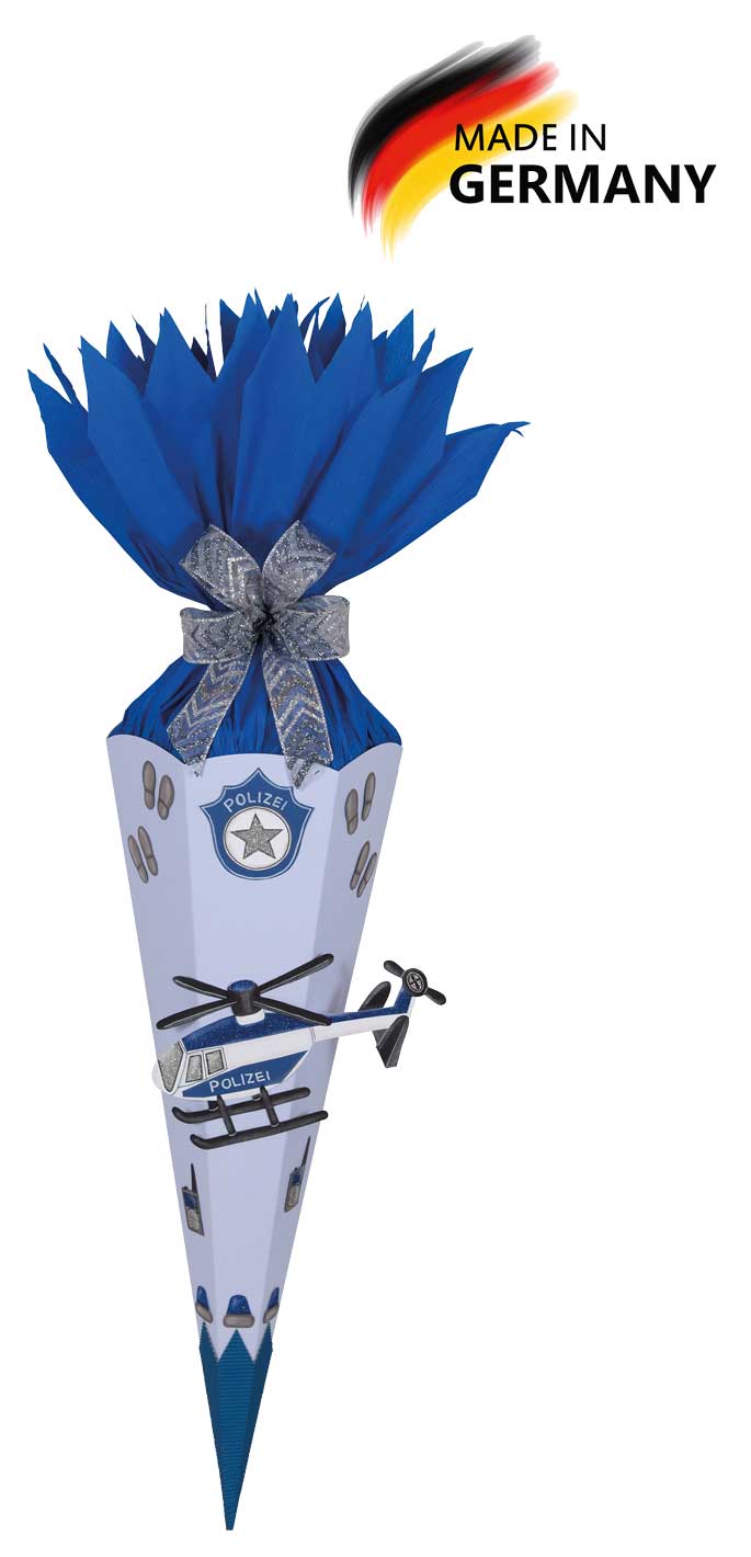 Schultüten Bastelset Cooper - Polizeihubschrauber