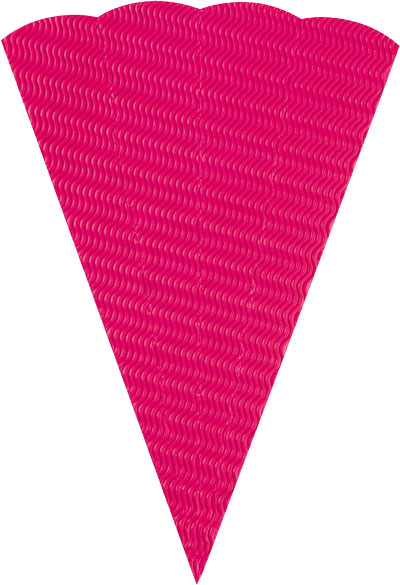 3D Schultütenrohling pink