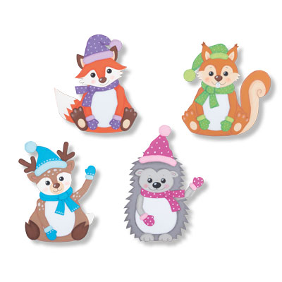 Kreativpaket Winterliche Waldtiere