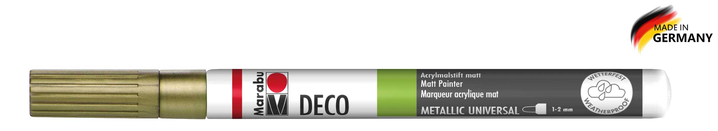 Decopainter Acrylmalstift gold matt