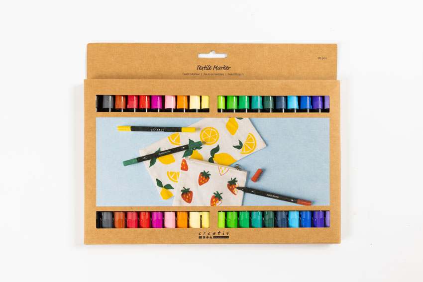 Stoffmalstifteset intensiv