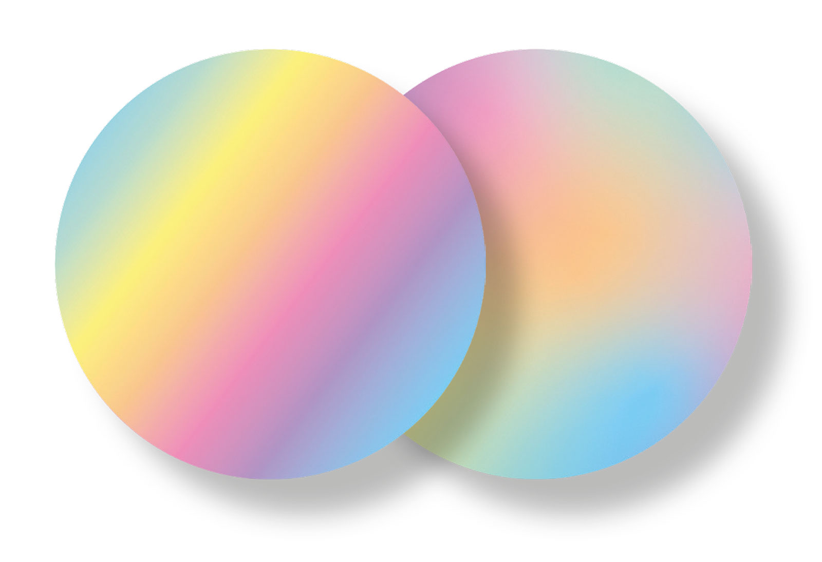 Laternenzuschnitt rund groß Regenbogen 2