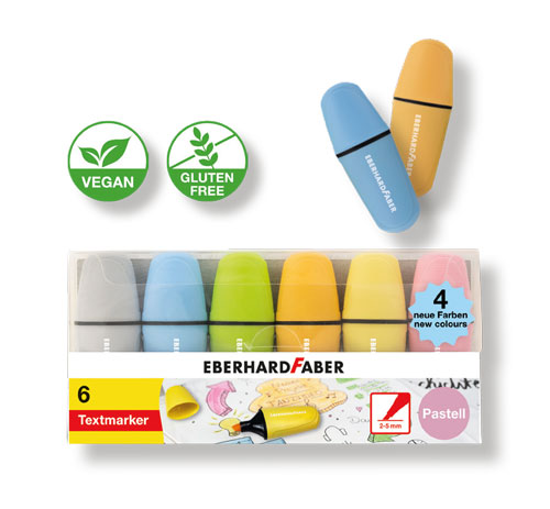 Mini Textmarker pastell