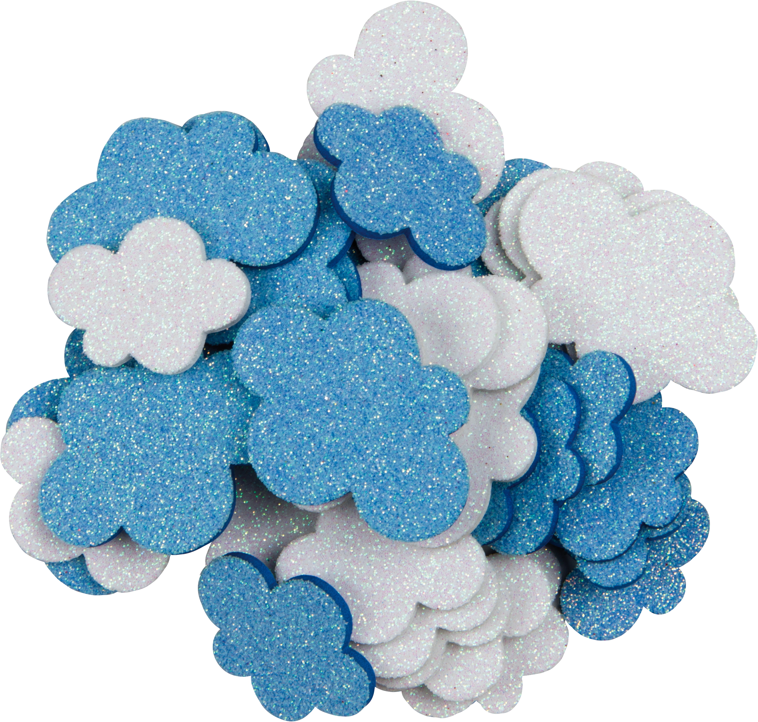 Glitterwolken 32 Stück sortiert