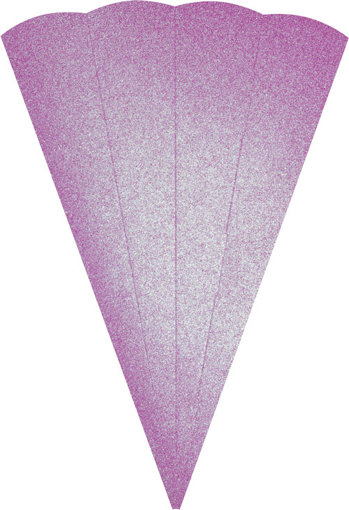 Glitter Schultütenrohling flieder