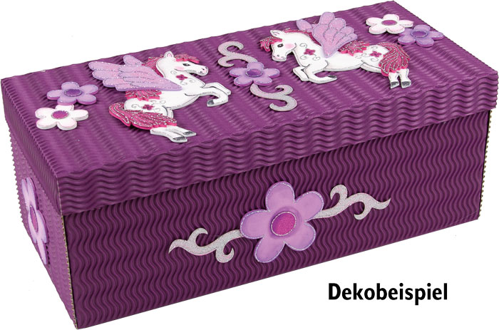 Kreativkarton lila aus 3D Wellpappe