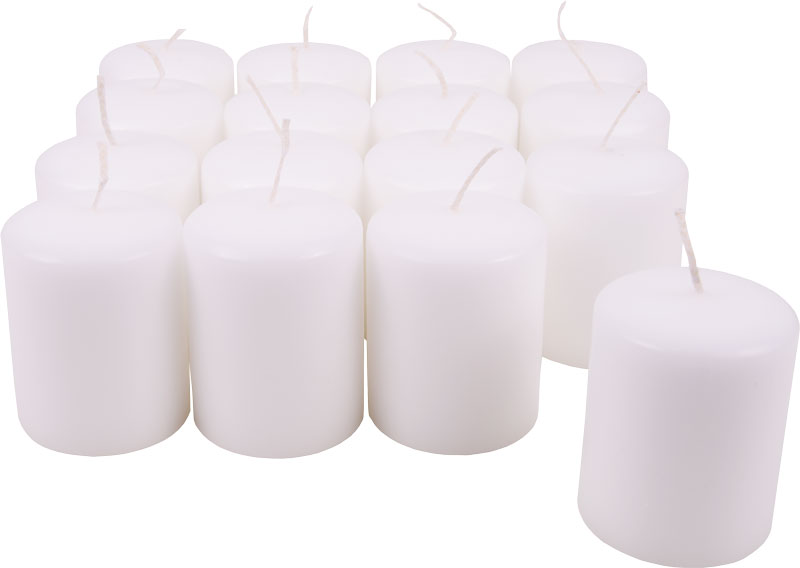 Stumpenkerze weiß