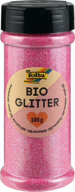 Glitter 100g mit Streukappe, irisierend pink