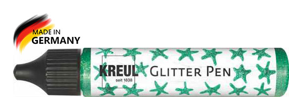Glitterpen grün
