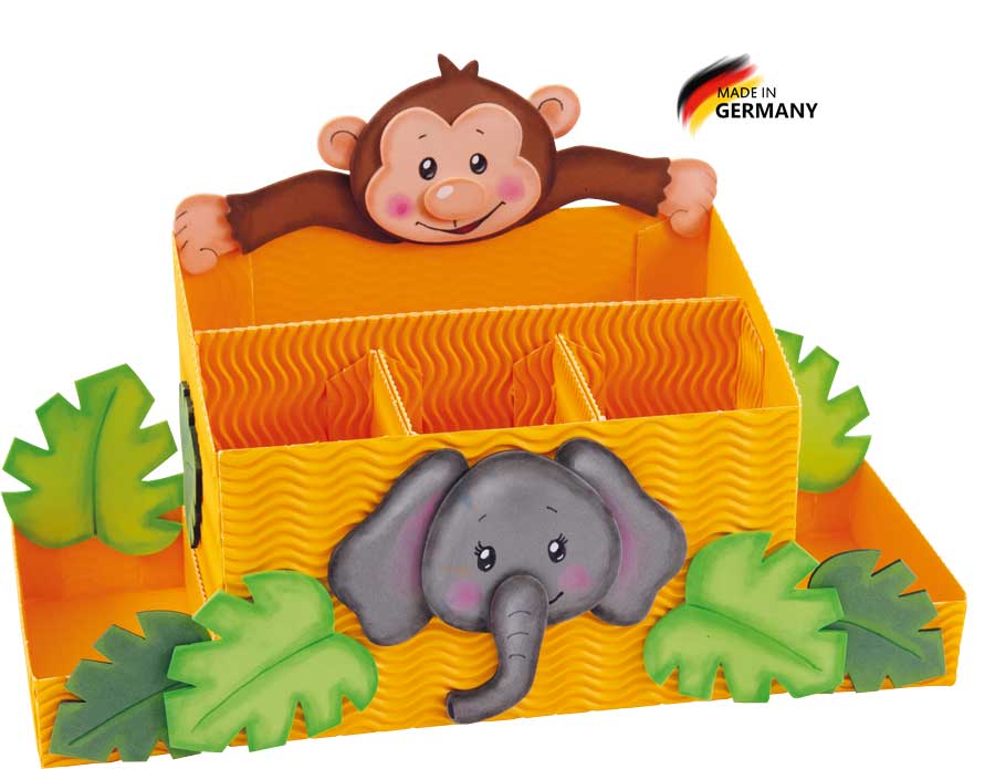 Schreibtischbox Bastelset Safari