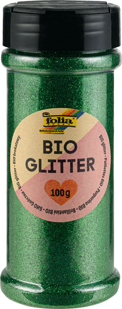 Glitter 100g mit Streukappe, grün