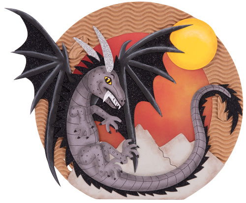 Laterne Bastelset Drache - Laternenbastelset Sirius