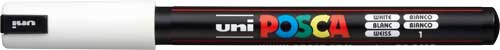 Uni Posca 1MR Marker weiß