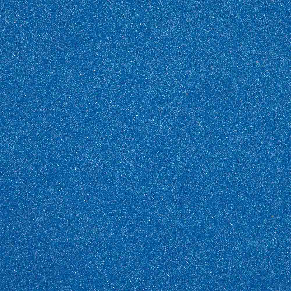 Glittermoosgummi mittelblau