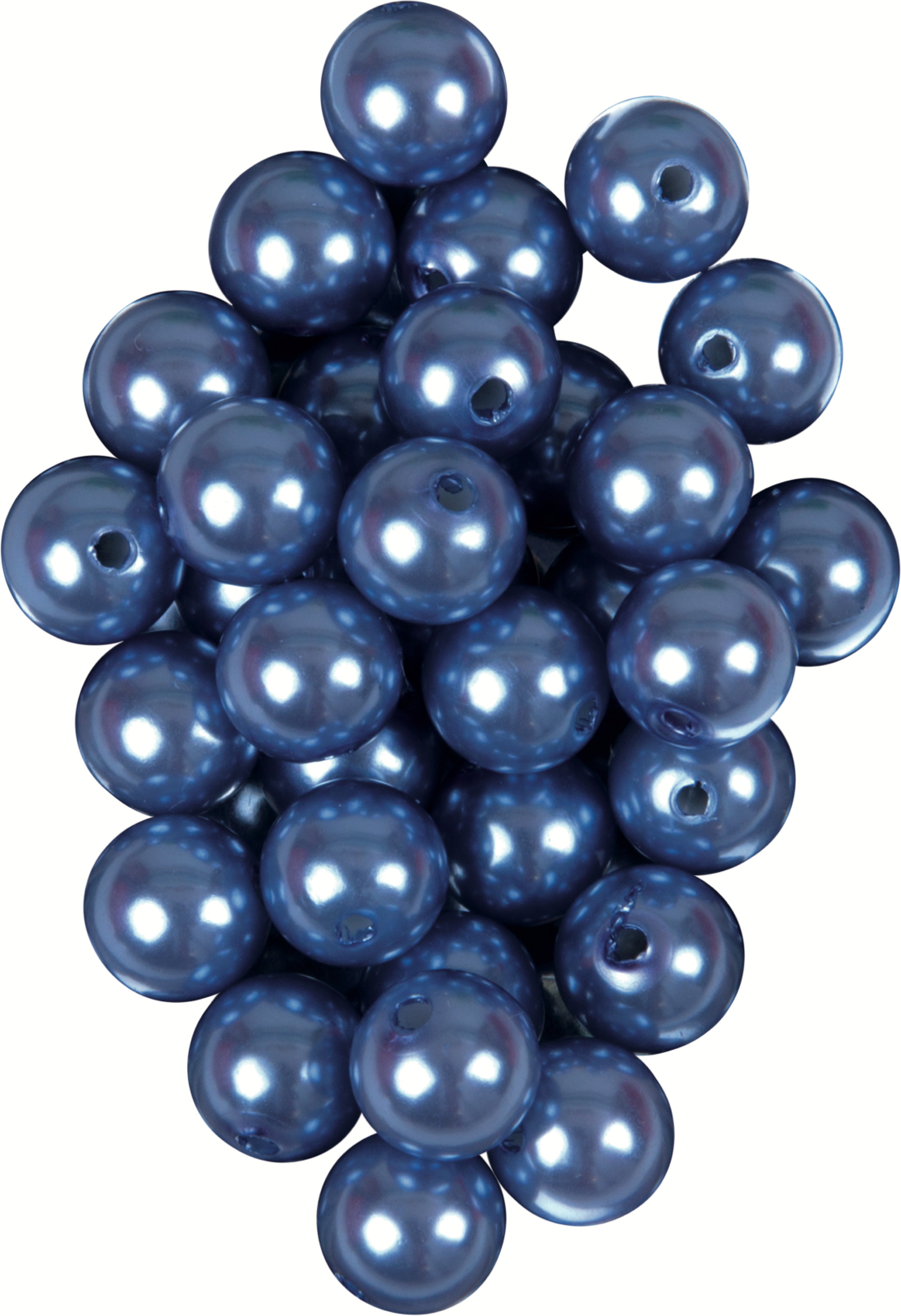 Wachsperlen blau 32 Stück Ø 8 mm
