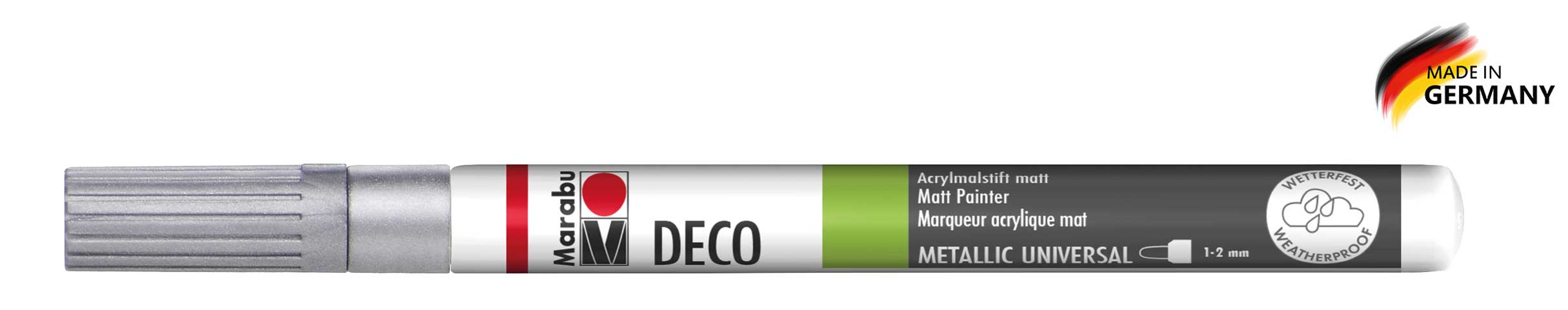 Decopainter Acrylmalstift silber matt