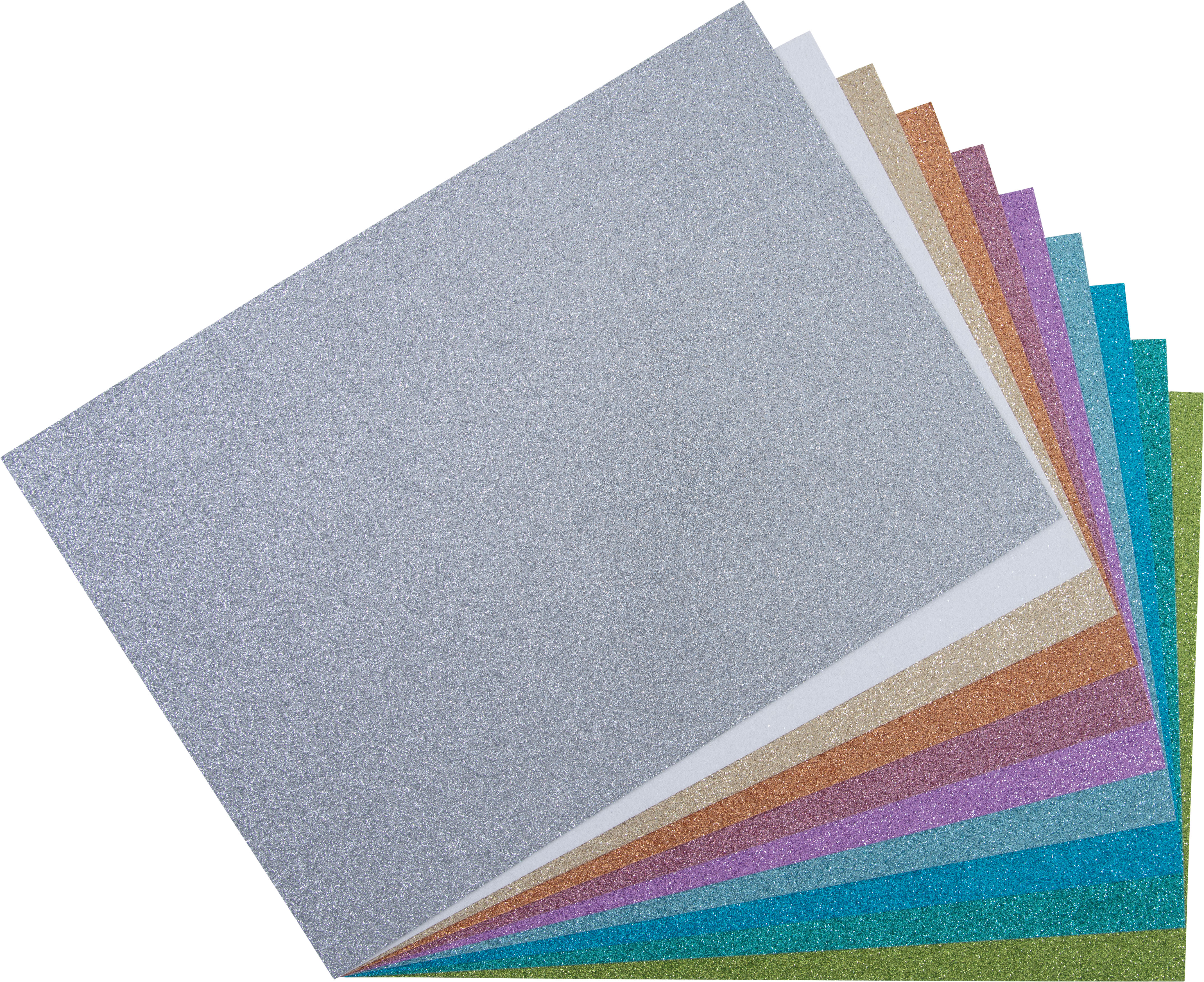 Glitterkartonsortiment trend, 10 Bogen