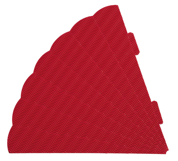 3D Geschwistertütenrohling rot