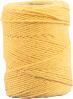 Makrameekordel gelb, 80% Baumwolle