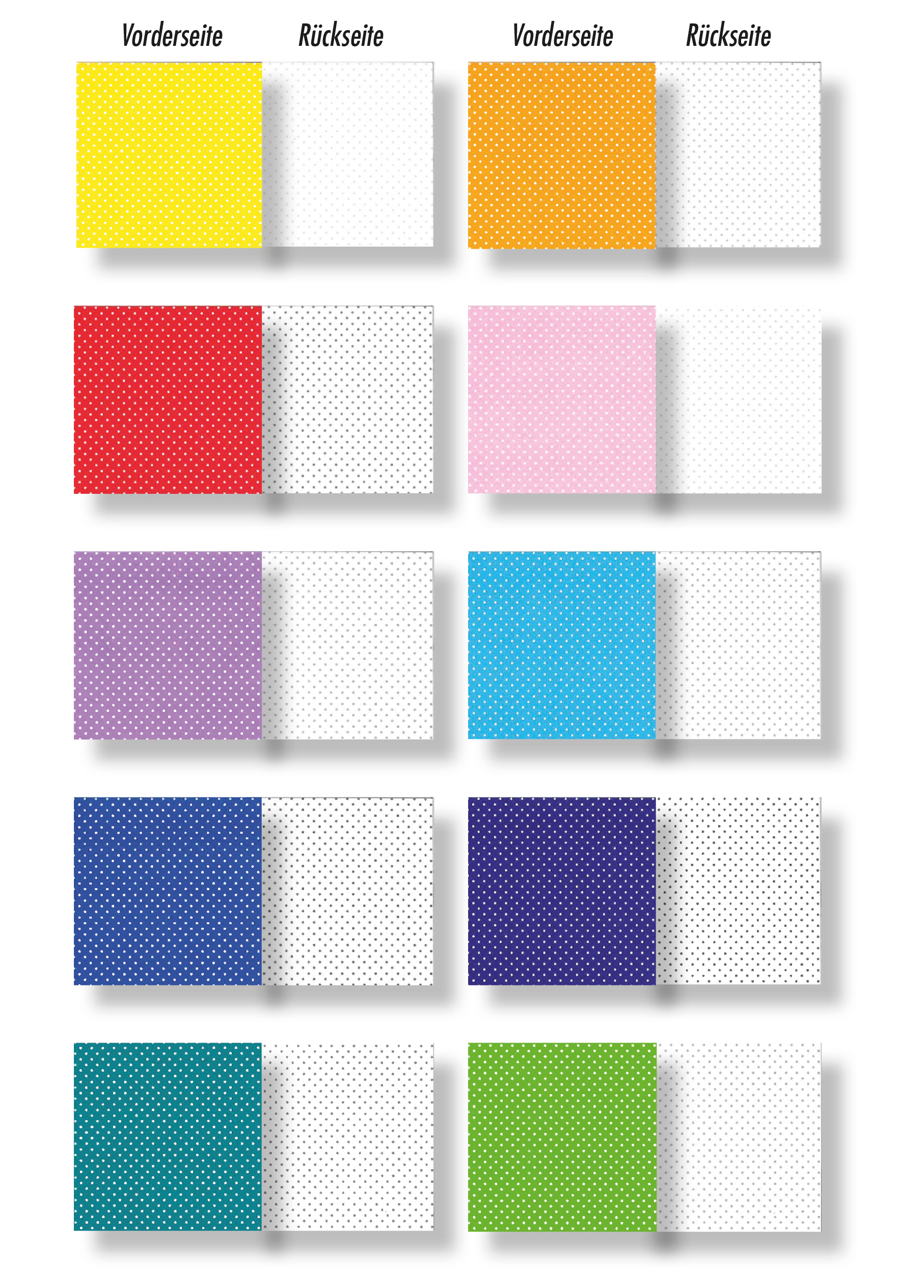 Motivkartonsortiment Pünktchen
