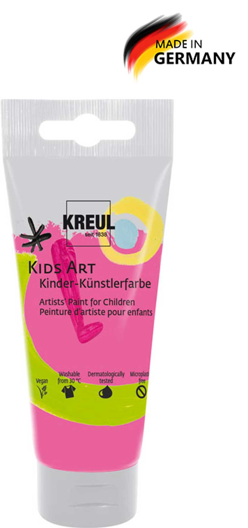 Kids Art Kinder Künstlerfarbe fluoreszierend pink