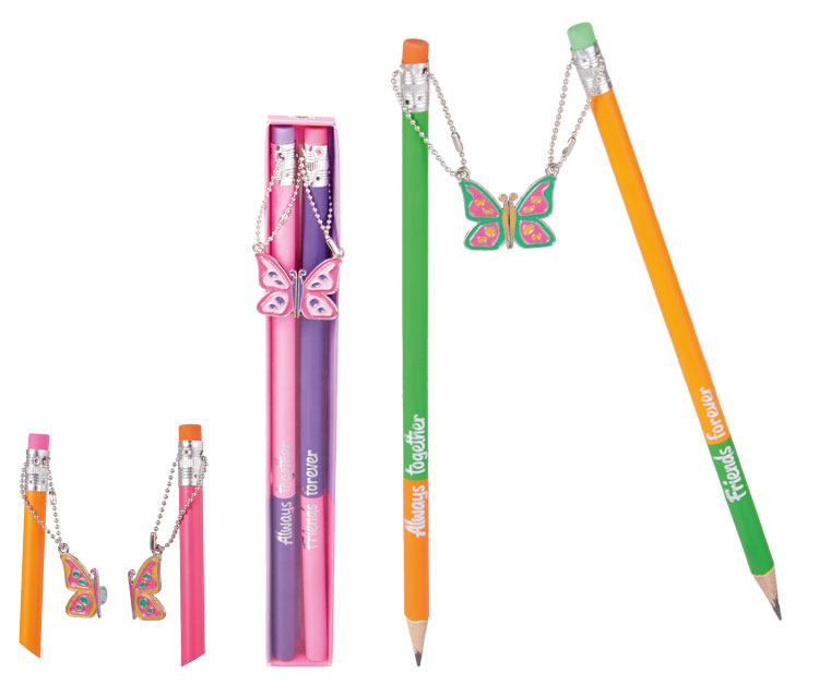 Bleistifteset Best Friends mit Radierer SALE