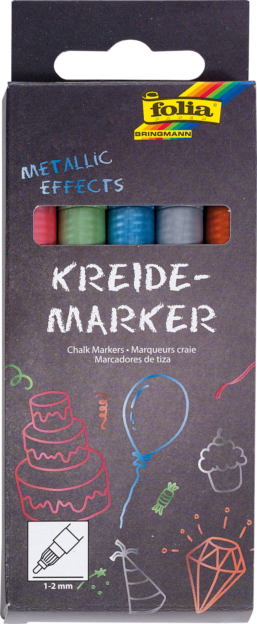 Kreidemarkerset metallic