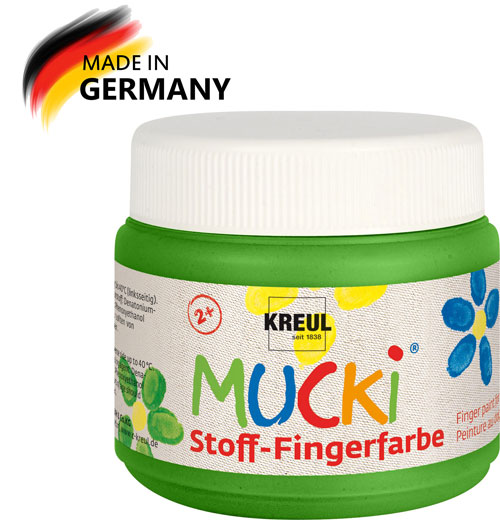 Mucki Textilfingerfarbe grün, 150 ml
