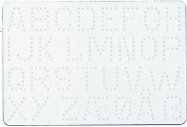 Stiftplatte midi Buchstaben