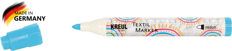 Textilmarker lichtblau, Spitze 2 - 4 mm