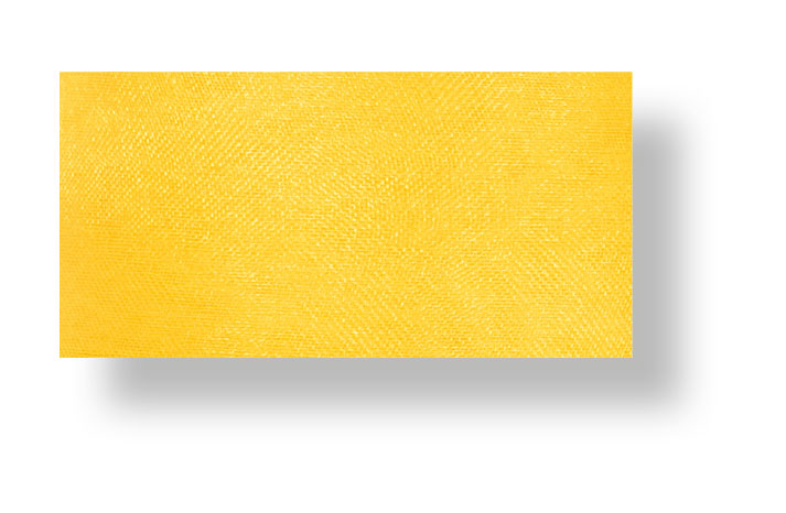 Drahtchiffonband gelb