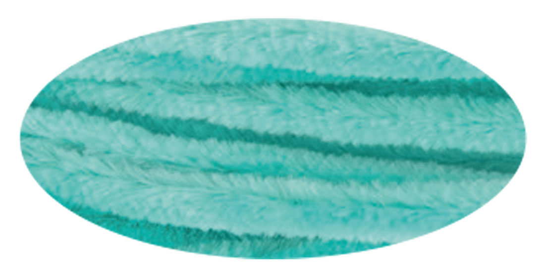 Biegeplüsch türkis, 10 Stück