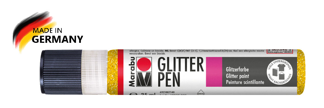 Glitter Pen gelb, 25 ml