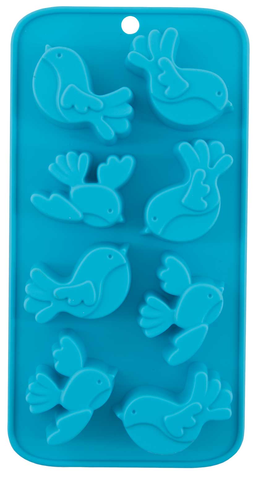 Silikonform Vögel, 10 x 20 cm